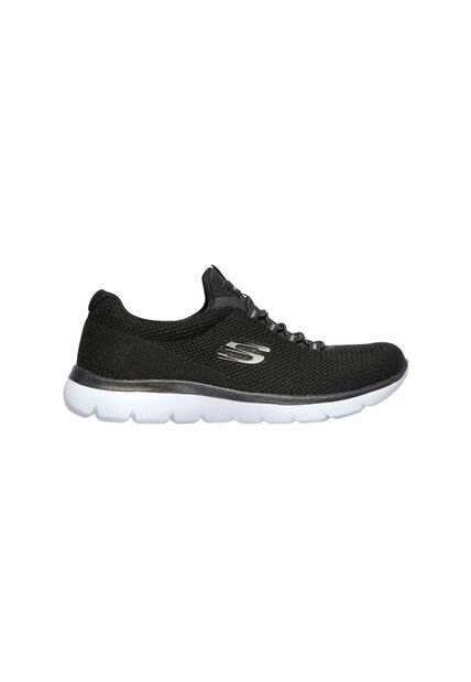 Tenis Skechers Mujer Summits - Cool Classic Negro - Blanco