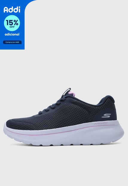 Tenis Walking SKECHERS Go Walk Arch Fit N-Joy - Amira Azul