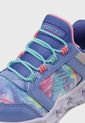Tenis Lifestyle Lila-Verde Claro-Blanco SKECHERS Galaxy Lights - Tie Dye Take Off de Skechers