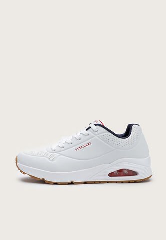 Tenis Lifestyle Blanco-Rojo-Azul Navy Skechers Uno-Stand On Air Skechers