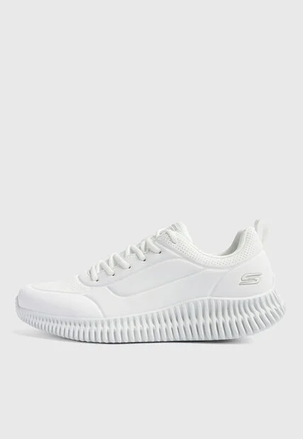 Tenis Lifestyle SKECHERS Bobs Geo Lite Lace Up Blanco