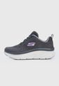 Tenis Training Gris-Blanco-Lila Skechers D'lux Walker de Skechers