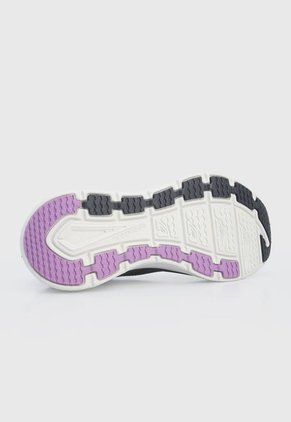 Tenis Training Gris-Blanco-Lila Skechers D'lux Walker