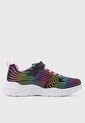 Tenis Lifestyle Negro-Lila-Rosa SKECHERS S Lights - Wavy Beams de Skechers