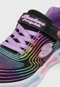 Tenis Lifestyle Negro-Lila-Rosa SKECHERS S Lights - Wavy Beams de Skechers