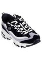 Tenis Mujer Skechers D'Lites Smooth Nostalgia - Negro de Skechers