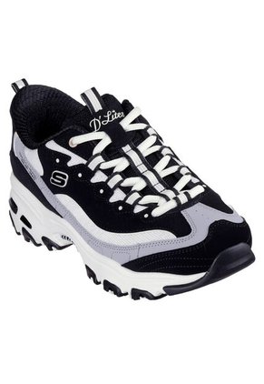 Tenis Mujer Skechers D'Lites Smooth Nostalgia - Negro