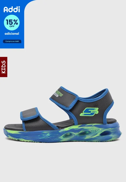 Sandalias Lifestyle SKECHERS S Lights Sola Glow Negro