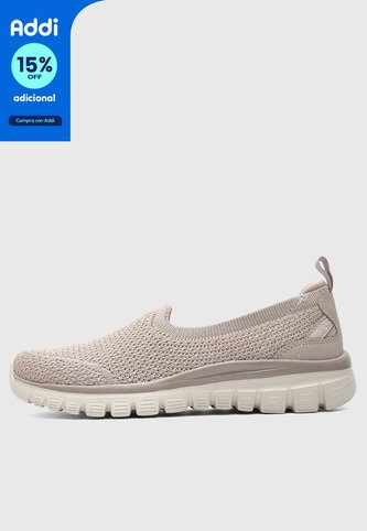 Tenis Lifestyle SKECHERS Graceful - Breezestep Taupe Skechers
