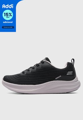 Tenis Lifestyle SKECHERS Bobs Moda Flex Mellow Dawn Negro