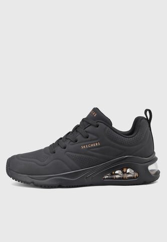 Tenis Lifestyle Negro-Dorado SKECHERS  Tres-Air Uno Skechers