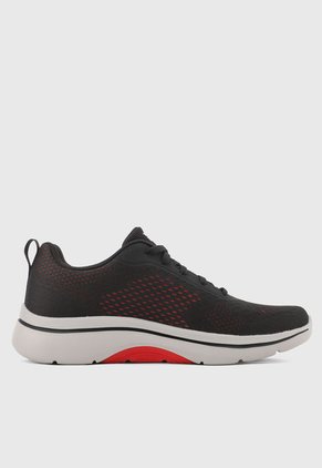 Tenis Walking Negro-Gris-Rojo SKECHERS Go walk Arch Fit 2.0 - Idyllic 2