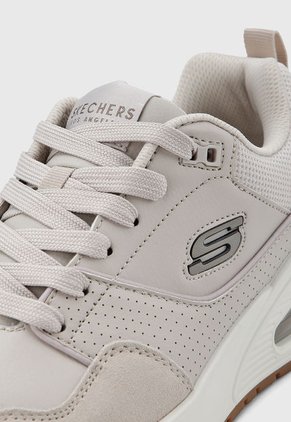 Tenis Lifestyle Beige- Blanco SKECHERS Uno - Retro One