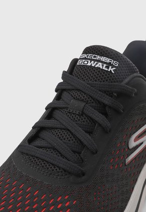 Tenis Walking Negro-Gris-Rojo SKECHERS Go walk Arch Fit 2.0 - Idyllic 2