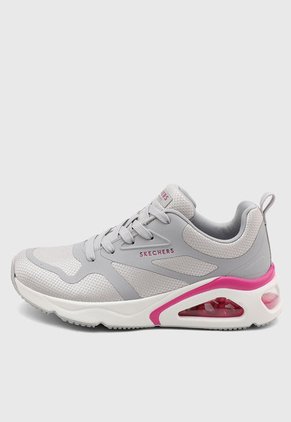 Tenis Lifestyle Gris-Blanco-Fucsia Skechers Tres-Air Uno - Revolution-Airy