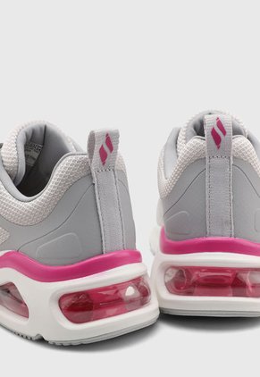 Tenis Lifestyle Gris-Blanco-Fucsia Skechers Tres-Air Uno - Revolution-Airy