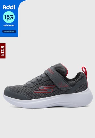 Tenis Lifestyle SKECHERS Boys Selectors Gris Oscuro Skechers