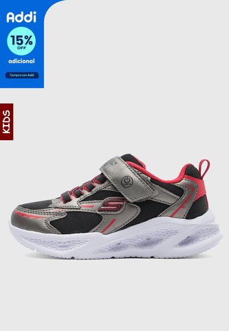 Tenis Lifestyle SKECHERS Meteor Lights - Glow Strider Negro Skechers