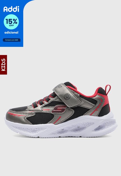 Tenis Lifestyle SKECHERS Meteor Lights - Glow Strider Negro