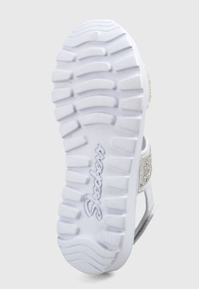 Playera Blanco-Plateado Skechers Footsteps - Glam Party