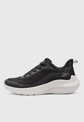 Tenis Lifestyle Negro-Blanco SKECHERS Bobs Sport Squad Waves