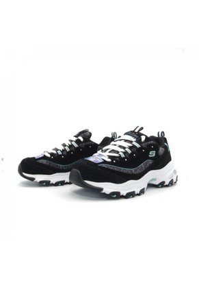 TENIS SKECHERS DLITES-ME TIME BLACK/TURQUOISE