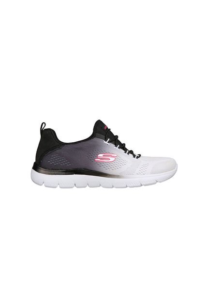 Tenis Mujer Skechers Summits - Negro-Blanco