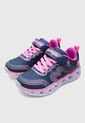 Tenis SKECHERS Heart Lights - Retro Hearts Azul de Skechers