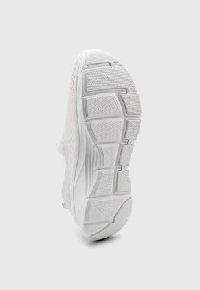 Tenis Lifestyle Marfil-Blanco-Plateado Skechers Relaxed Fit: Arch Fit D'Lux - Glimmer Dust