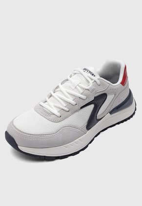 Tenis Lifestyle Marfil-Azul-Rojo Skechers Fury-Fury Lace Low