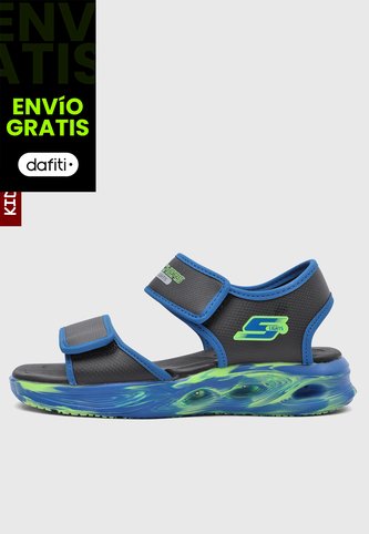 Sandalias Lifestyle SKECHERS S Lights Sola Glow Negro Skechers