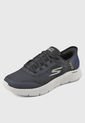 Tenis Training Azul Petróleo-Negro SKECHERS GOwalk Flex - New World de Skechers