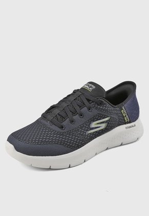 Tenis Training Azul Petróleo-Negro SKECHERS GOwalk Flex - New World
