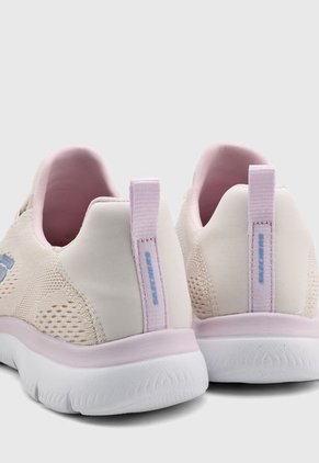Tenis Training Beige-Rosa-Azul Skechers Summits - Perfect Views