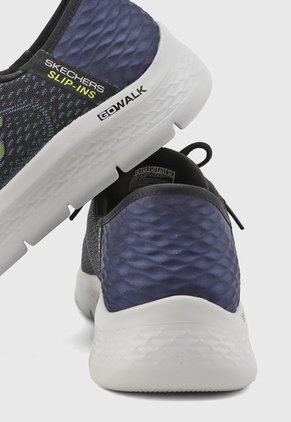 Tenis Training Azul Petróleo-Negro SKECHERS GOwalk Flex - New World