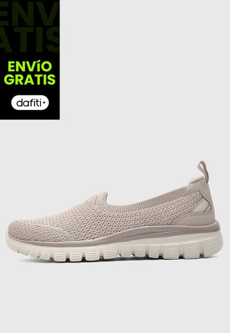 Tenis Lifestyle SKECHERS Graceful - Breezestep Taupe Skechers