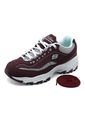 Tenis Lifestyle Vinotinto-Blanco Skechers D'lites de Skechers