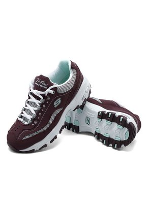 Tenis Lifestyle Vinotinto-Blanco Skechers D'lites