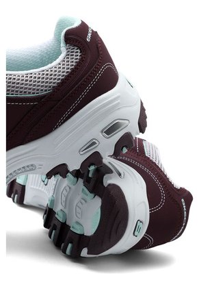 Tenis Lifestyle Vinotinto-Blanco Skechers D'lites
