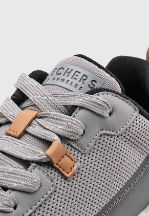 Tenis Lifestyle Gris-Café-Marfil Skechers Uno - Layover