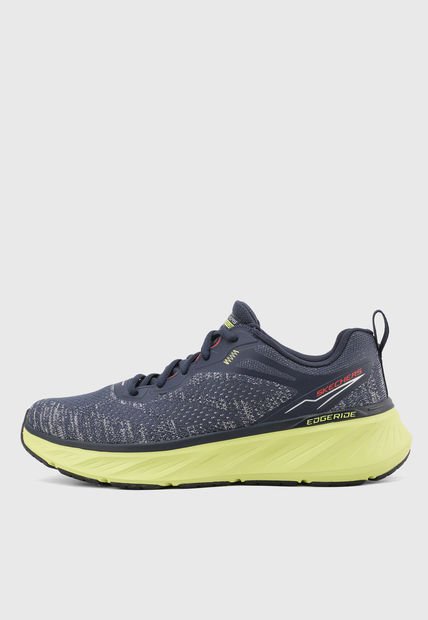 Tenis Running Azul Navy-Verde Claro SKECHERS Edgeride - Enzoh