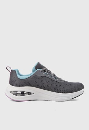 Tenis Running Gris-Aguamarina-Lila SKECHERS Caliskechair Meta - Aired Out