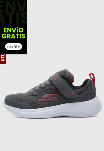 Tenis Lifestyle SKECHERS Boys Selectors Gris Oscuro Skechers