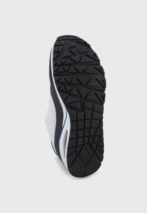 Tenis Lifestyle Blanco-Negro-Azul SKECHERS Uno - Back Lit