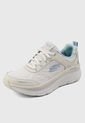 Tenis Running Marfil-Blanco-Celeste SKECHERS D'Lux Walker de Skechers