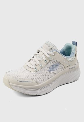 Tenis Running Marfil-Blanco-Celeste SKECHERS D'Lux Walker