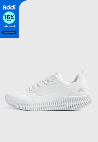 Tenis Lifestyle SKECHERS Bobs Geo Lite Lace Up Blanco Skechers