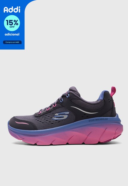 Tenis Walking SKECHERS D'Lux Walker 2.0 Violeta