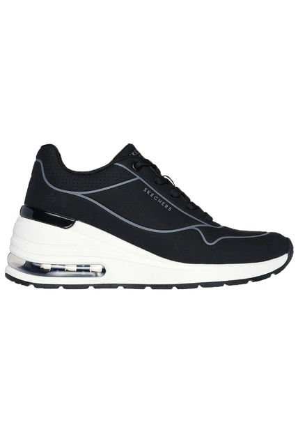 Tenis Mujer Skechers Million Air Higher Lifted Low- Negro