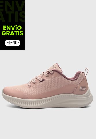 Tenis Lifestyle SKECHERS Bobs Moda Flex Rosa Nude Skechers
